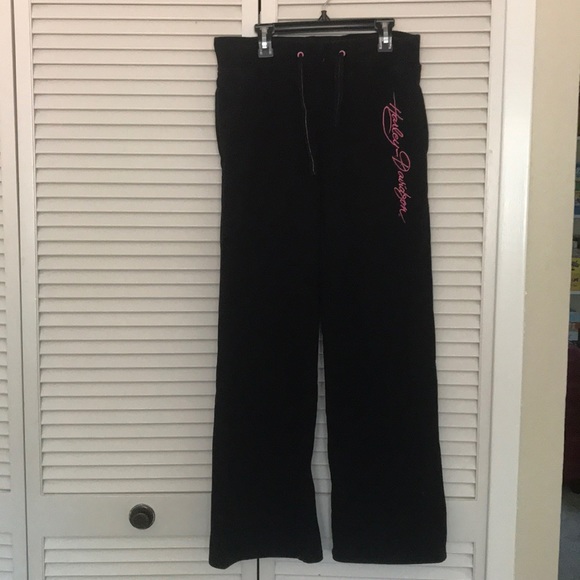 Harley-Davidson Pants - sweatpants pink harley davidson